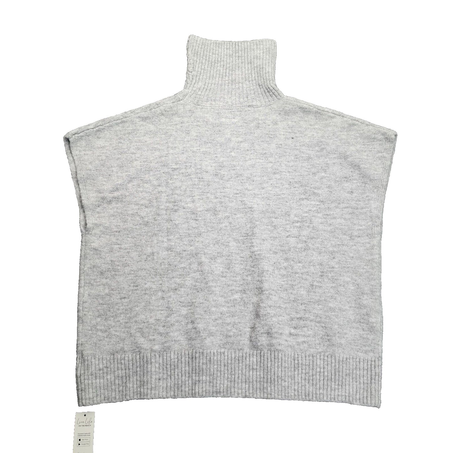 CUPSHE Womens Grey Knit Turtle Neck Tank Top size XL