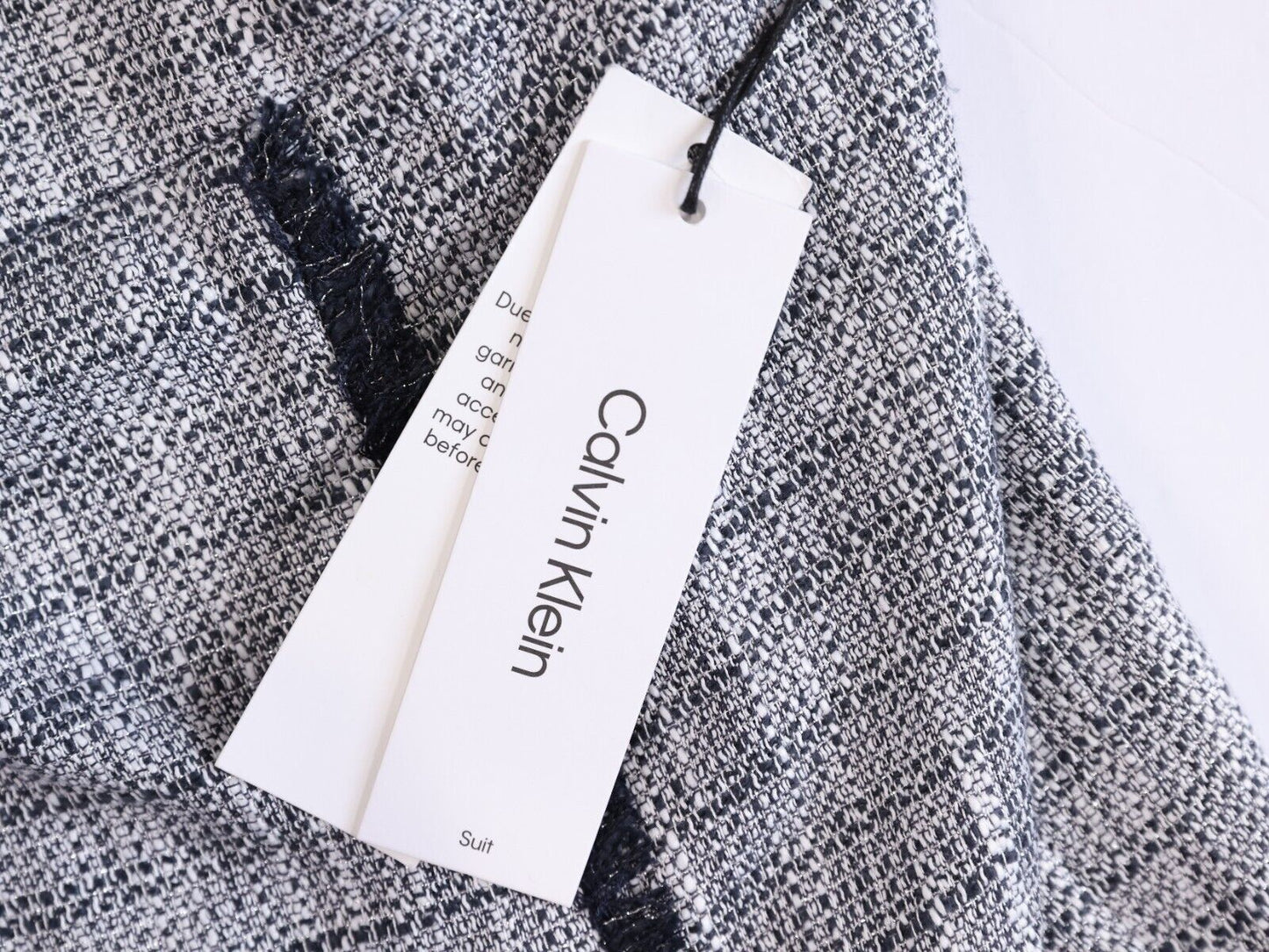 Calvin Klein Gray Pencil Skirt Size 14 Tweed