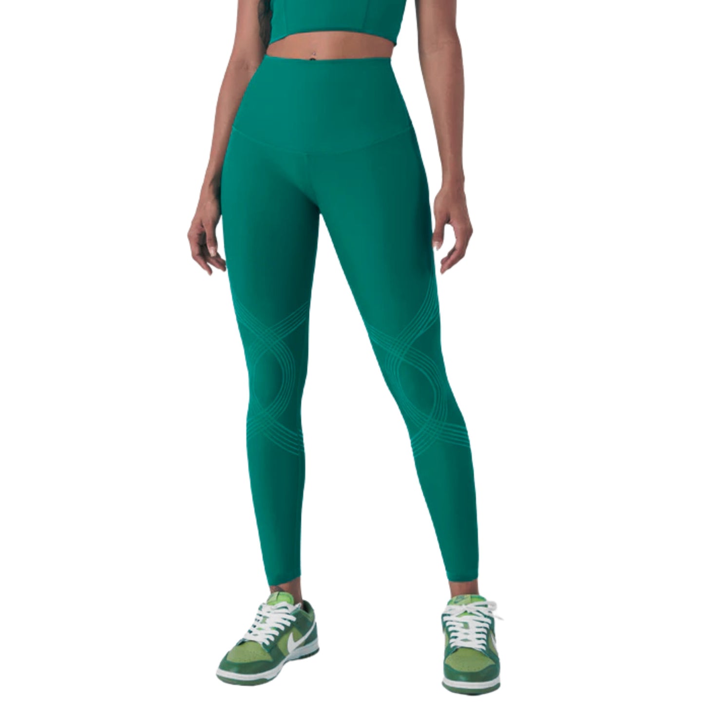 Fanka Body Sculpt Lift n Curve Leggings (Reversible Wear) Forest Green Medium