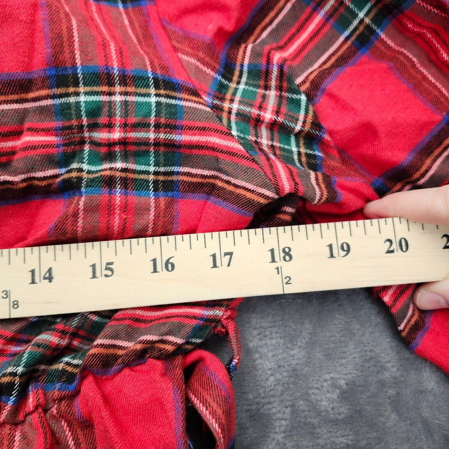 CUPSHE Women's Plaid Fall Dress Long Sleeve Tie Belt Large