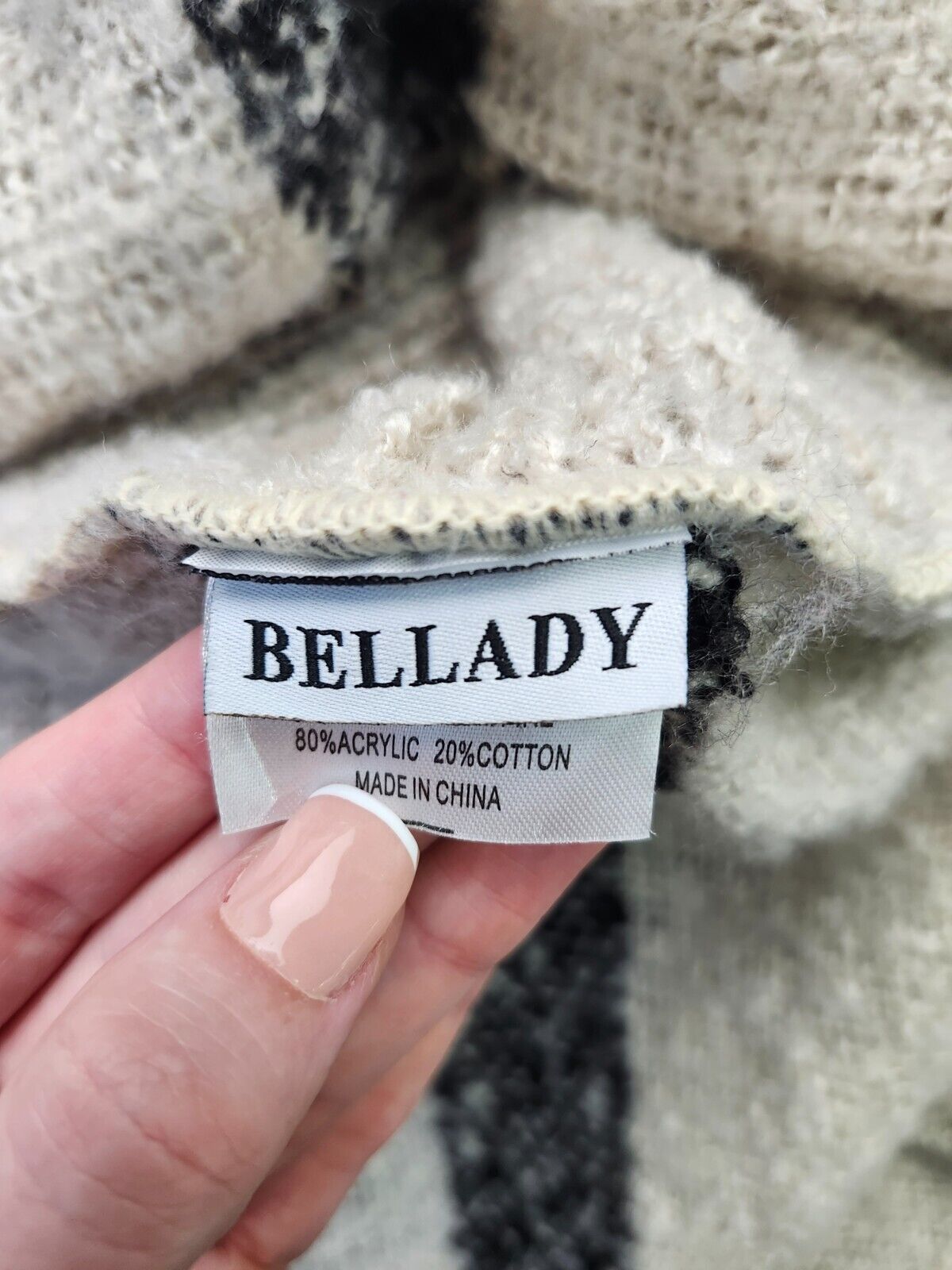 Bell lady womens Acrylic blend Poncho