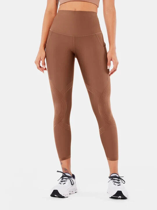 Fanka Body Sculpt Lift n Curve Leggings (with Pockets) Clove Small Full Length