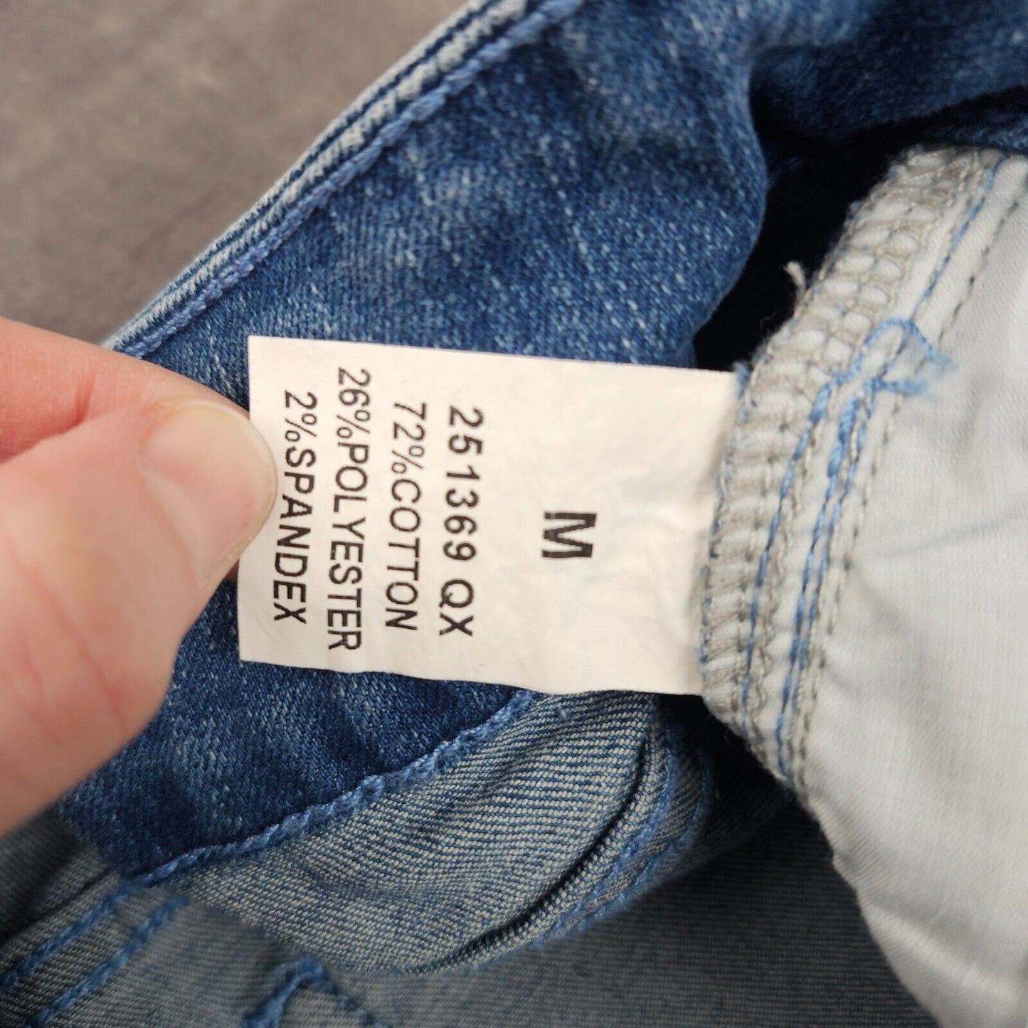 Flamingals Women's Wide Leg Faded Blue Jeans Size Medium