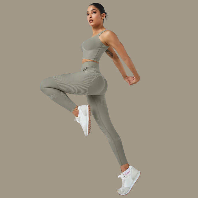 Fanka Body Sculpt Lift n Curve Leggings (Reversible Wear) Barrier Reef Large