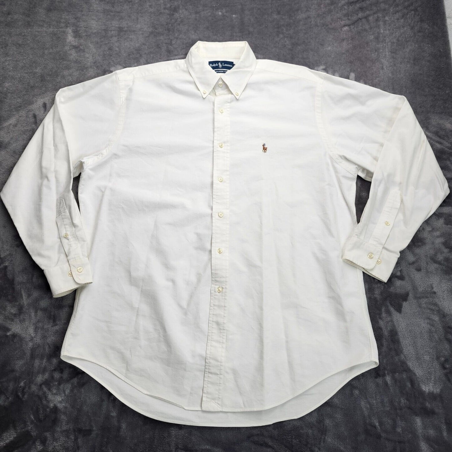 Ralph Lauren CLASSIC FIT Mens Button Up Dress Shirt 16.5 35 color pony