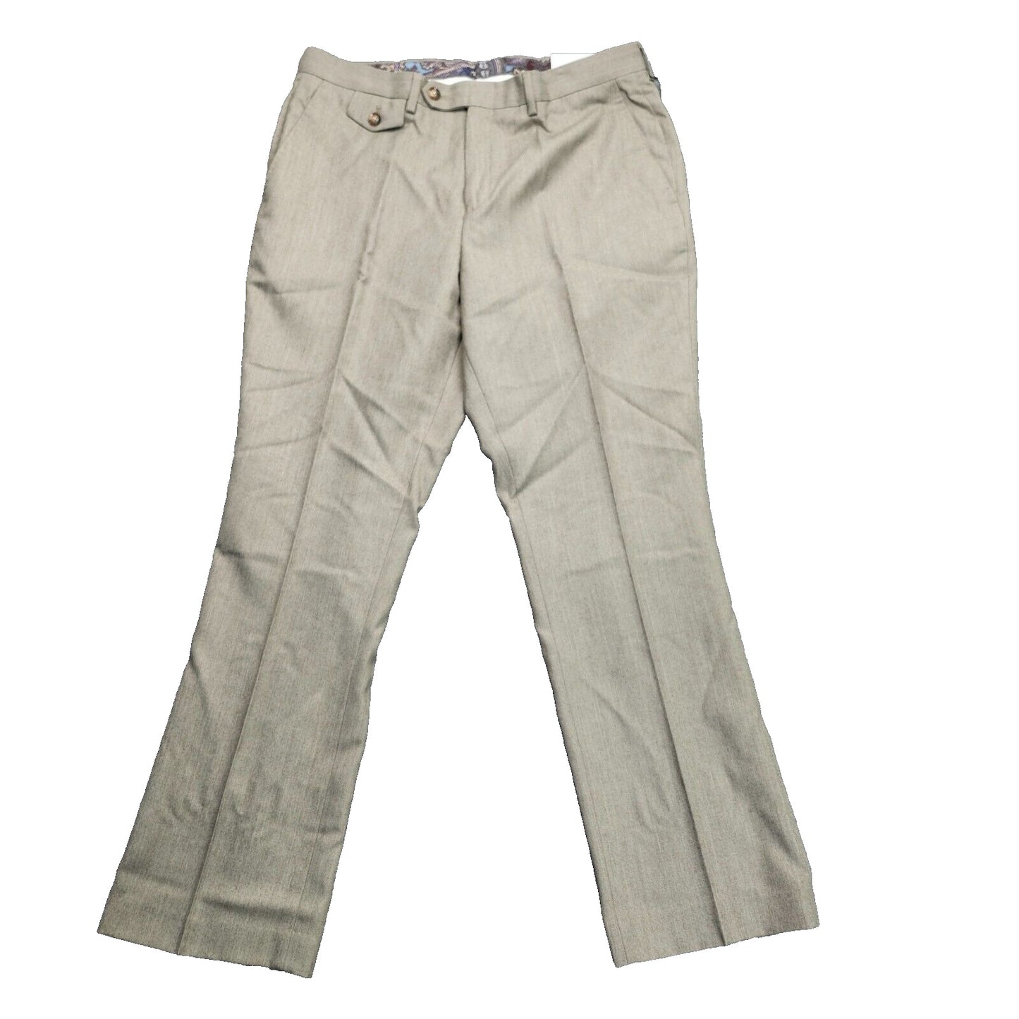 Tayion By Montee Holland Mens Classic-Fit Wool-Blend Dress Pants 34W x 30L Camel