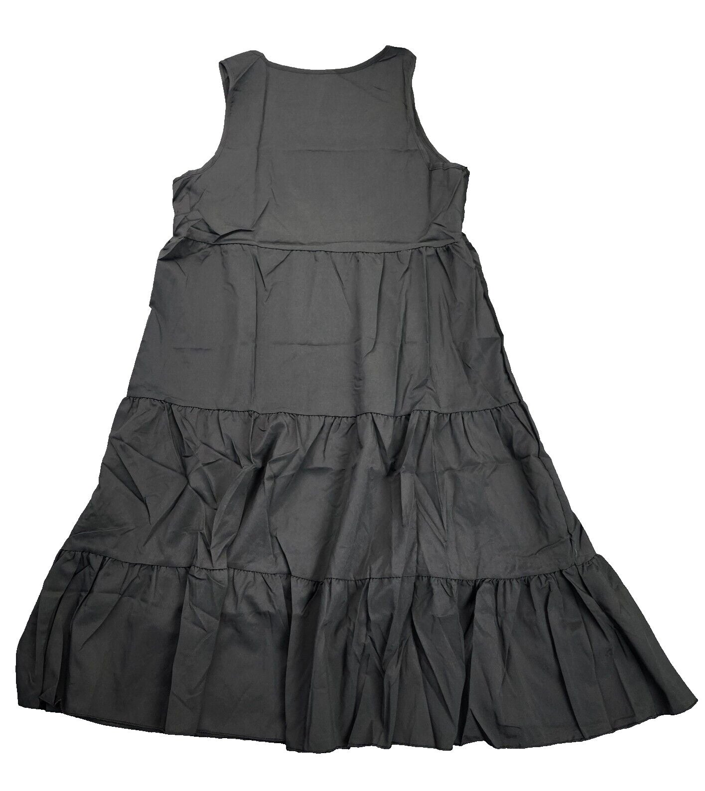 Women's Sleeveless Party Beach Dress, Fashion Holiday Summer Dress Black XL