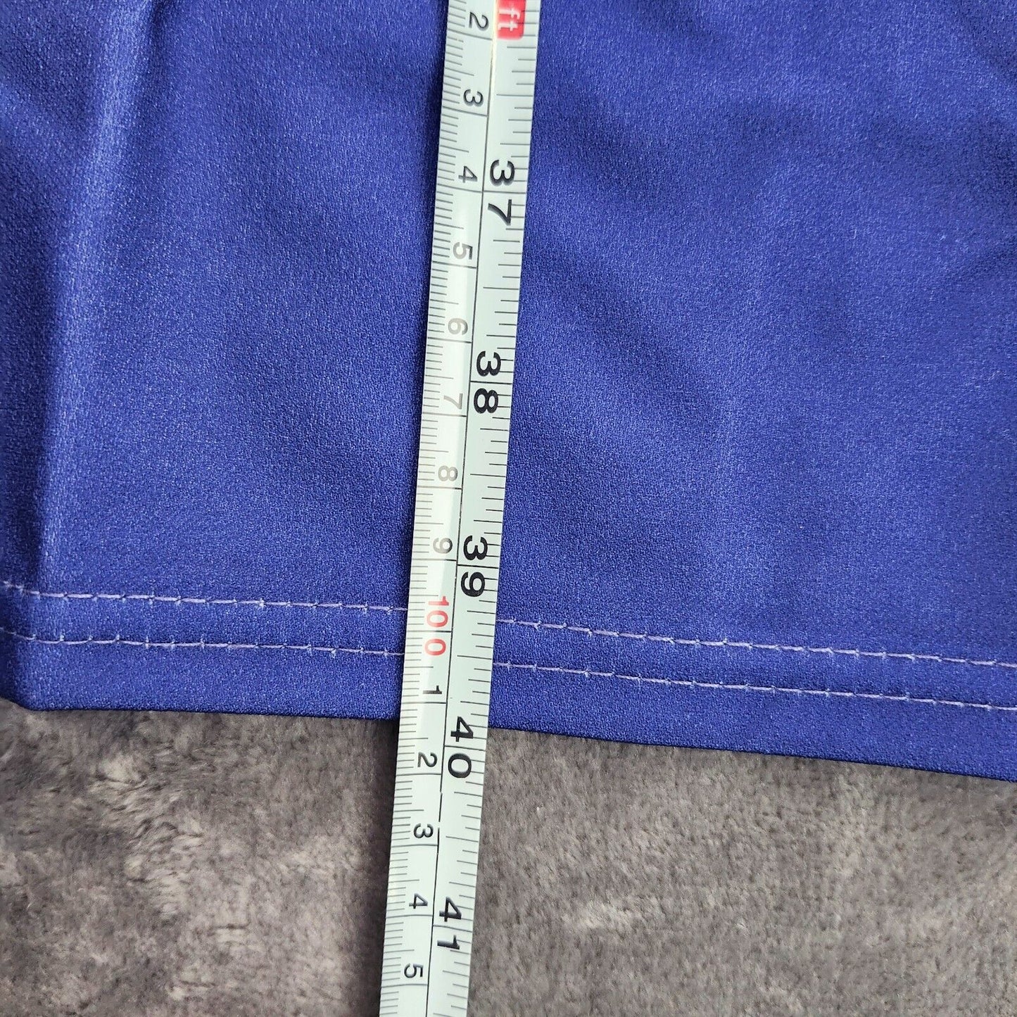 Angvns Dress Sleeveless Knee Length Stretch Blue Size XXL