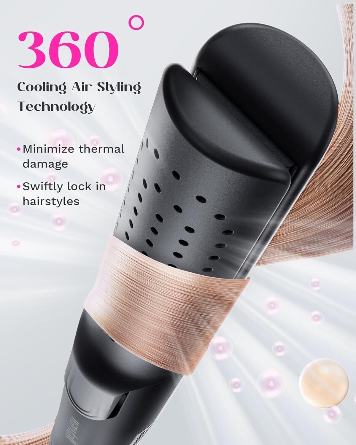 Wavytalk Airflow Style Curling Iron A499 Black Open Box