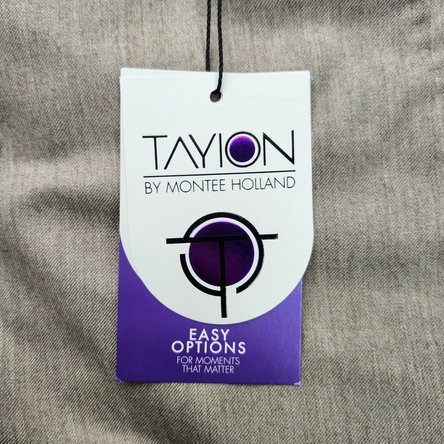 Tayion By Montee Holland Mens Classic-Fit Wool-Blend Dress Pants 44W x 30L