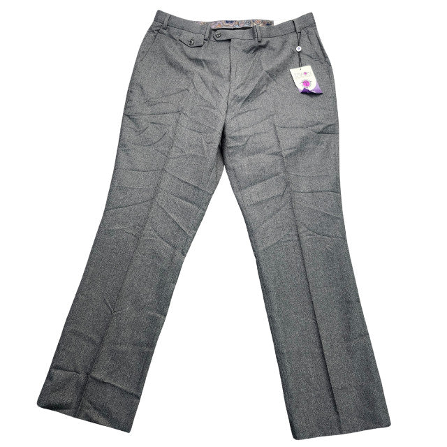 Tayion By Montee Holland Mens Classic-Fit Wool-Blend Dress Pants 38W x 32L Grey
