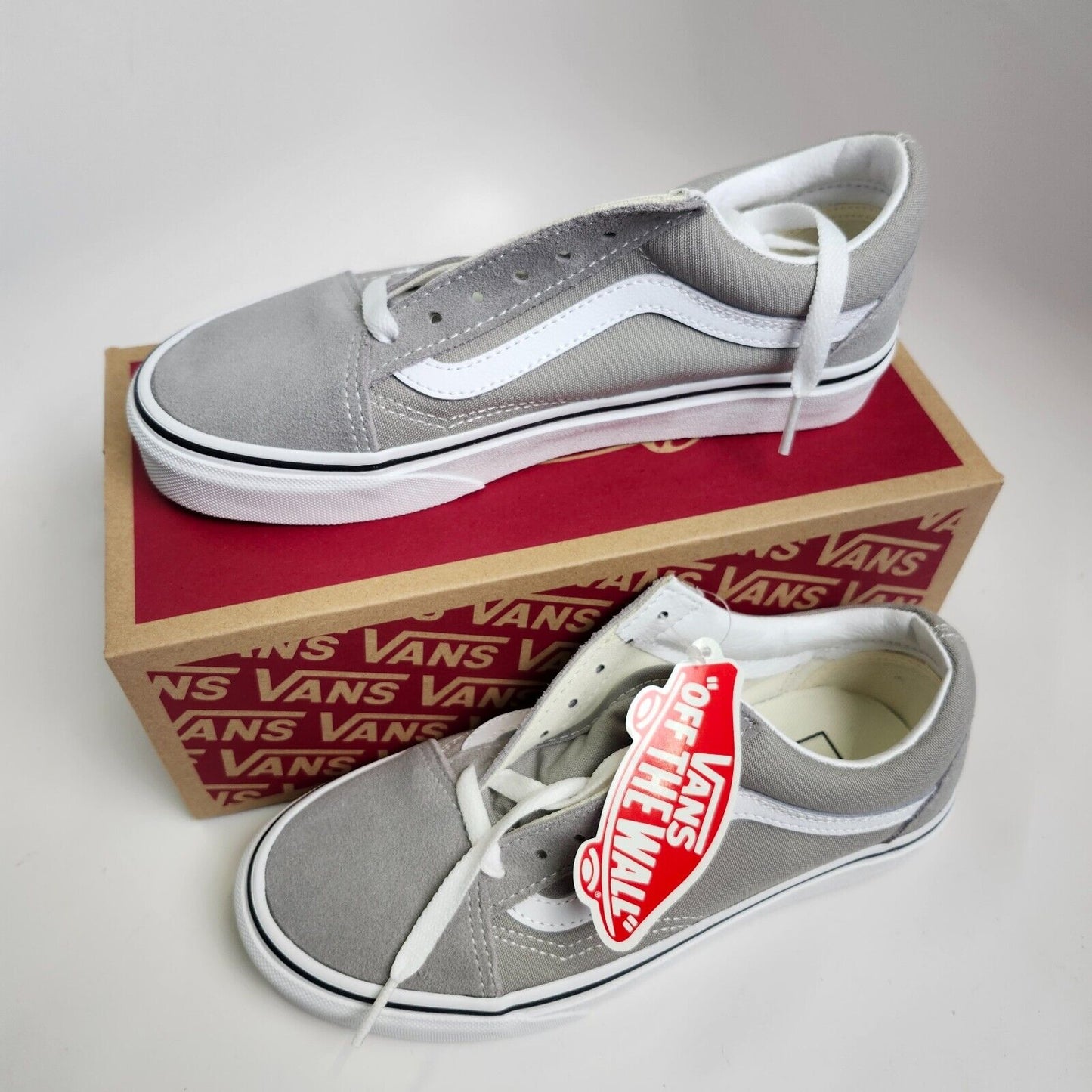 Vans Old Skool Drizzle/True White(Gray) Skate Shoe Mens Size 4 Wms 5.5