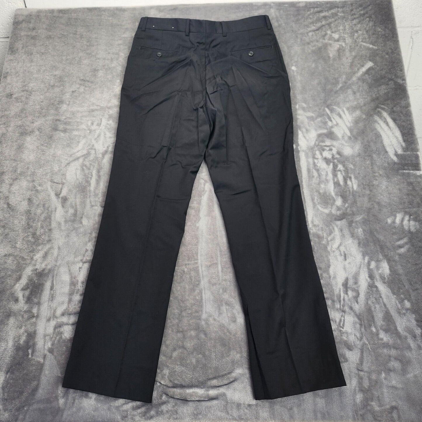 NWT Tommy Hilfiger Black Suit Set Jacket 100% Wool 41 Regular, Pants 34 Regular