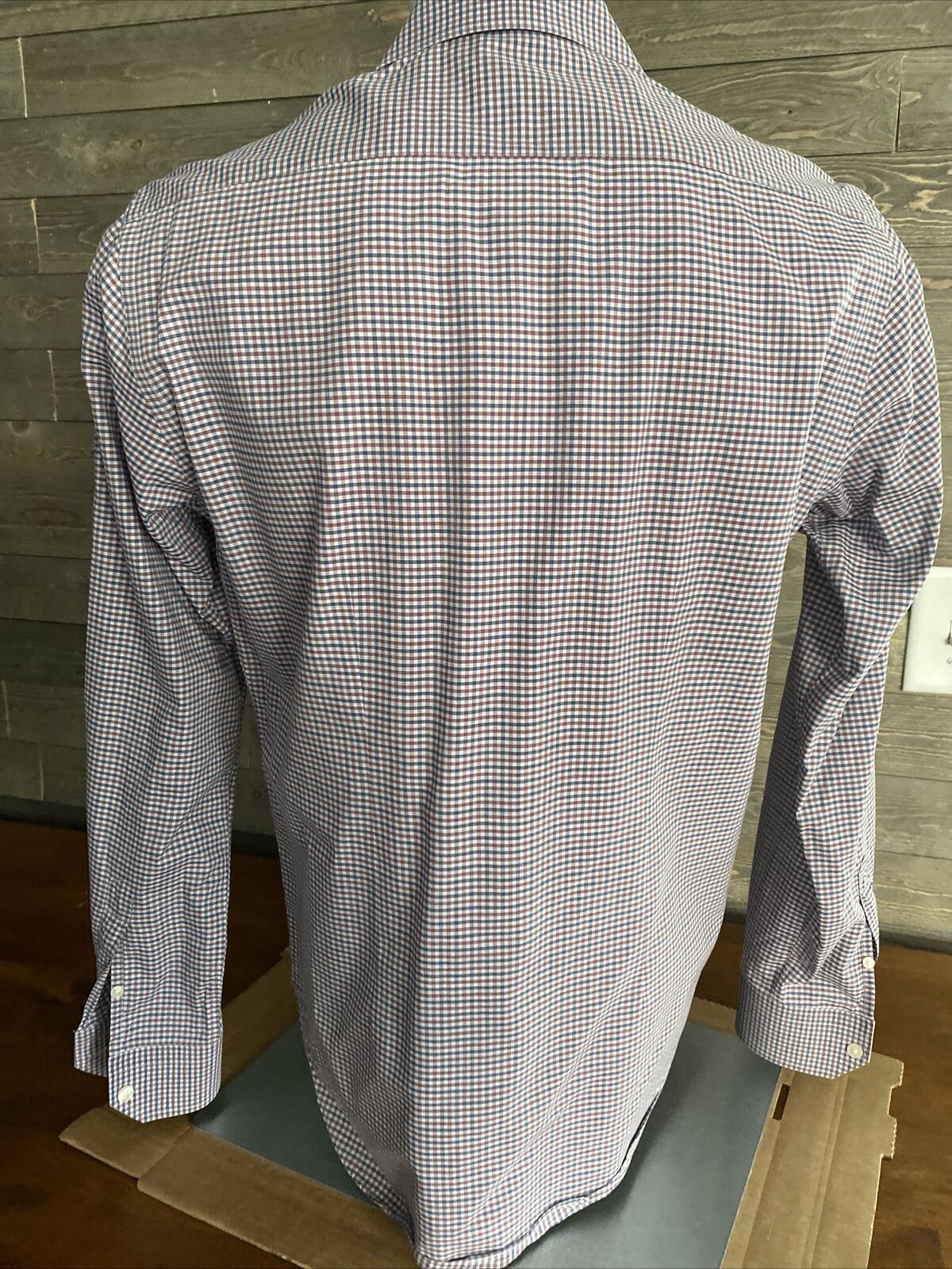 Cultura Mens Dress Shirt Size M 15.5 Italian Made