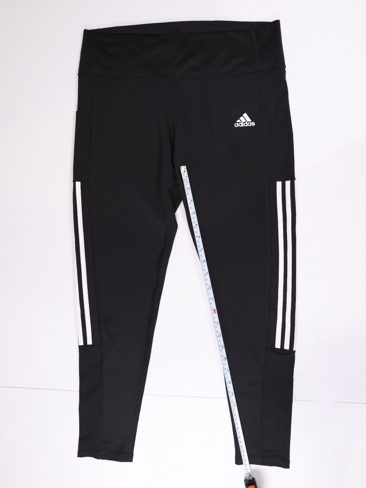 Adidas Womens Climate Aero Ready (Size XL) 3 Stripe Tight Pant - Black