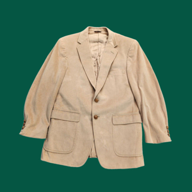 Botany 500 Mens Vintage Classic Single Breasted Suede Blazer Sport Coat 40