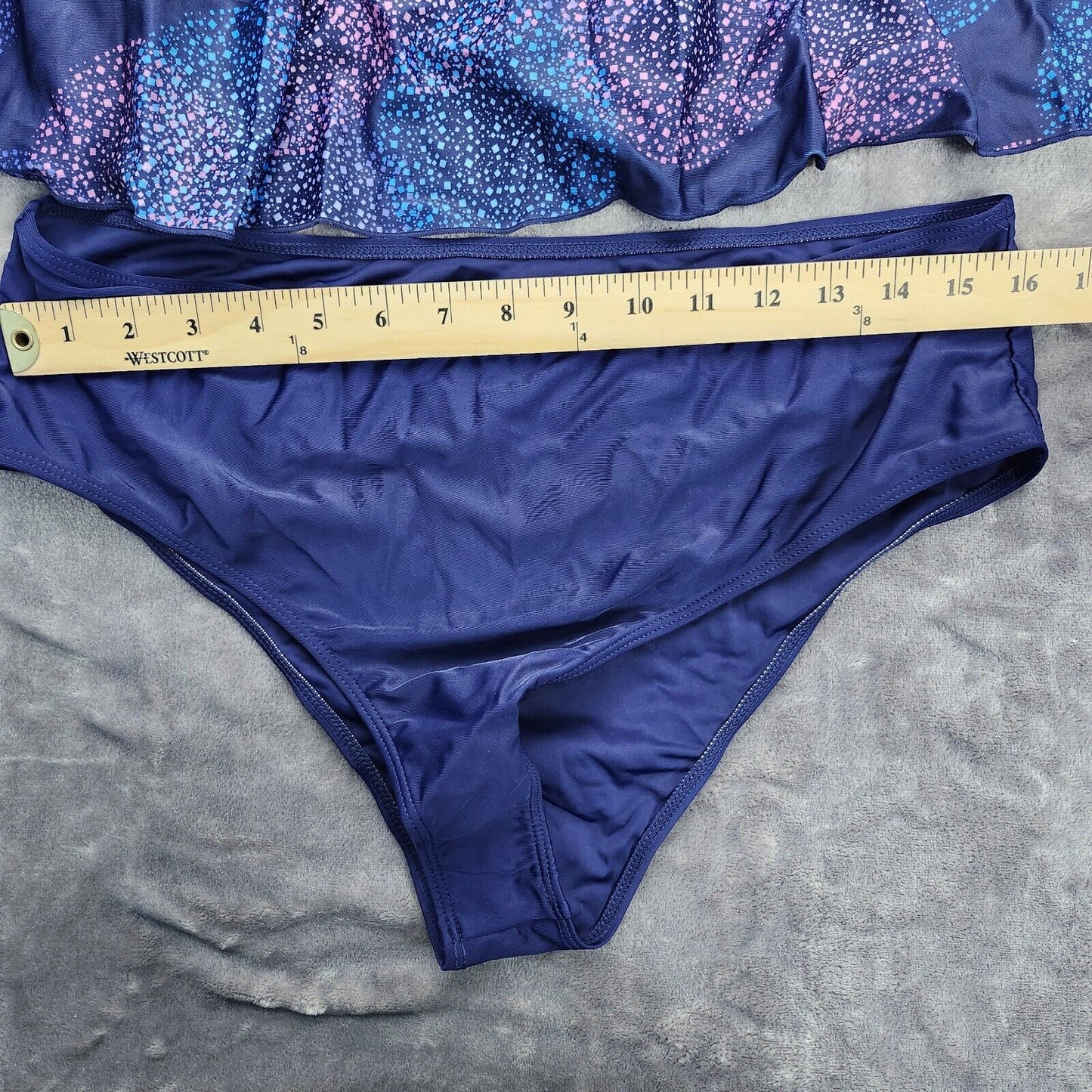 Womens Swimsuit Shorts Backless Two Piece Beach Wear 2XL