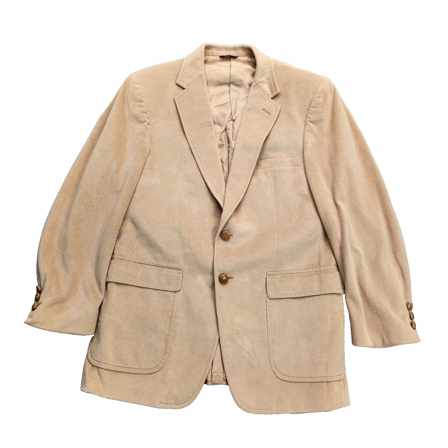 Botany 500 Mens Vintage Classic Single Breasted Suede Blazer Sport Coat 40