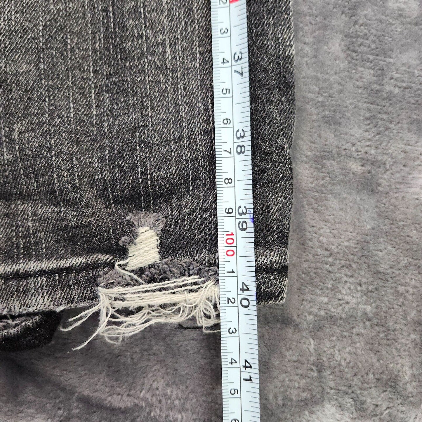 NWT Flamingals Women's High Waist Straight Ripped Black Jeans Size Small
