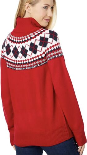 tommy Hilfiger Womens Holiday Theme Turtleneck Sweater J2XS0184 XS S L XL