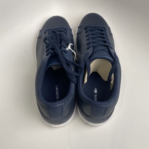 Lacoste Lerond Pro Bl 23 1 Cma Mens Blue Leather Lifestyle Sneakers Shoes SZ 10