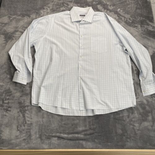 Van Heusen Shirt Mens 2XL XXL 18-18.5 Classic Fit Button Up Long Sleeve Lot of 2