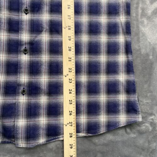 Nordstrom’s MensShop Plaid Button Down 100% Cotton Trim Fit Size L