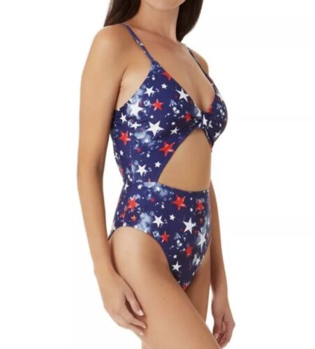California Waves Juniors' American Pride One-Piece Swimsuit Size Medium NWT