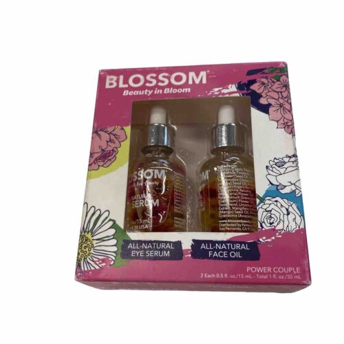 Blossom Beauty In Bloom All Natural Eye Serum And Face Oil Power Couple Set