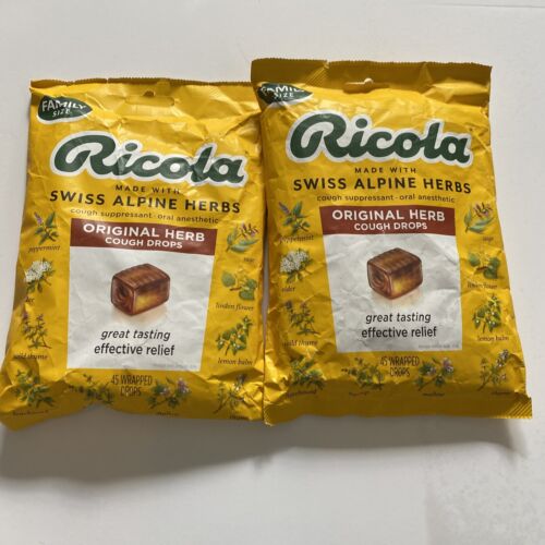 Ricola Natural Herb Original Cough Drops - 45 Drops (2 pack)