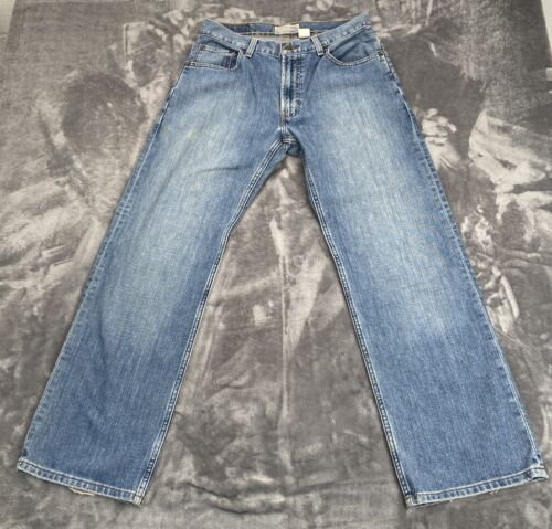 Old Navy Mens Y2K Famous Bootcut Jeans Size 30 x 30 100% Cotton Light Wash