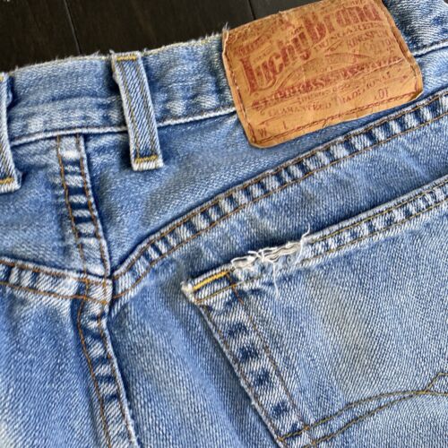 Lucky Brand Dungarees Men's Jean's by Gene Montesano Size 31x28 Denim