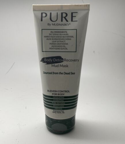 PURE by MudMasky Body Detox Recovery Mud Mask 8.8 fl oz - New Sealed