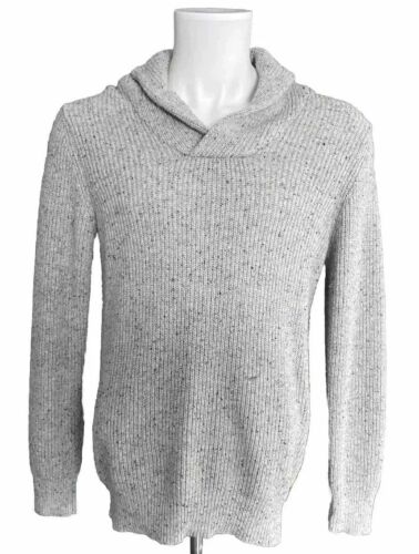 Immagini Men's Fishermans Sweater (size S) Made In Italy Wool Blend Gray