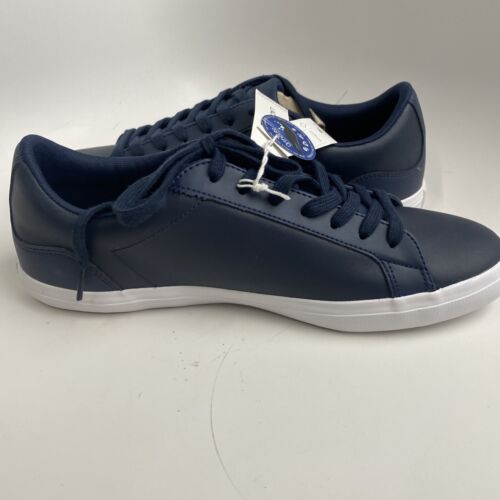 Lacoste Lerond Pro Bl 23 1 Cma Mens Blue Leather Lifestyle Sneakers Shoes SZ 10