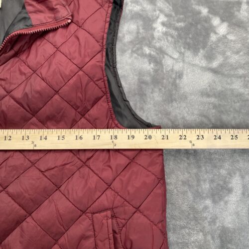 Original Weatherproof 1948 Quilted Vest Size Wine 100% Nylon Size M