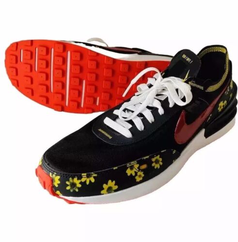 Size 9.5 - Nike Waffle One Sneaker Running Shoes Sunflower