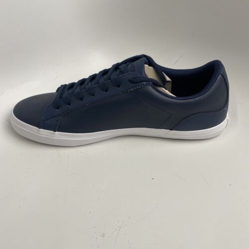 Lacoste Lerond Pro Bl 23 1 Cma Mens Blue Leather Lifestyle Sneakers Shoes SZ 10