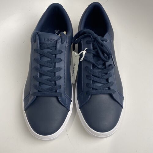 Lacoste Lerond Pro Bl 23 1 Cma Mens Blue Leather Lifestyle Sneakers Shoes SZ 10