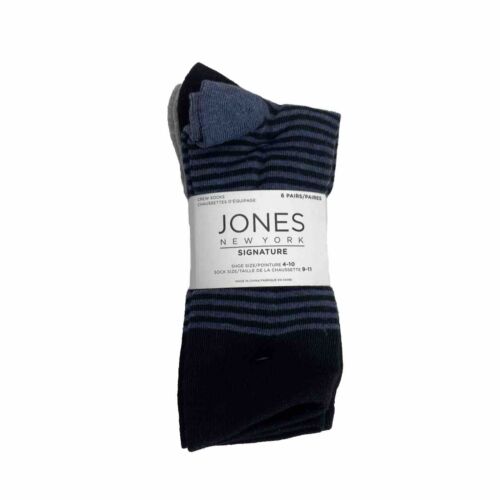 Jones New York Signature Socks 6 Pack, Sock Size:9-11, Shoe Size:4-10 V1