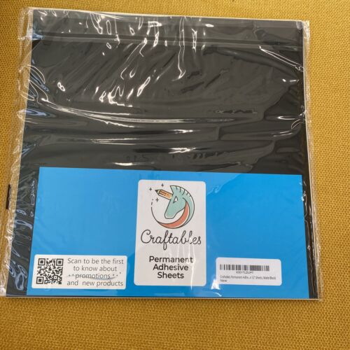 Permanent Adhesive Vinyl 12" X 12" Sheets ((10) 12" X 12" Sheets, Matt�