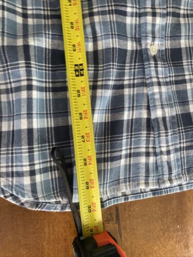 J Crew Mens Flannel Size L Blue NEW