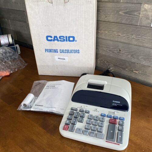 Casio PR420A Electronic Printing Calculator Corded Vintage 90s Adding Machine