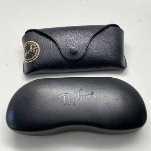 Lot of 2 Ray-Ban Replacement Black Sunglasses Glasses Snap CASE ONLY