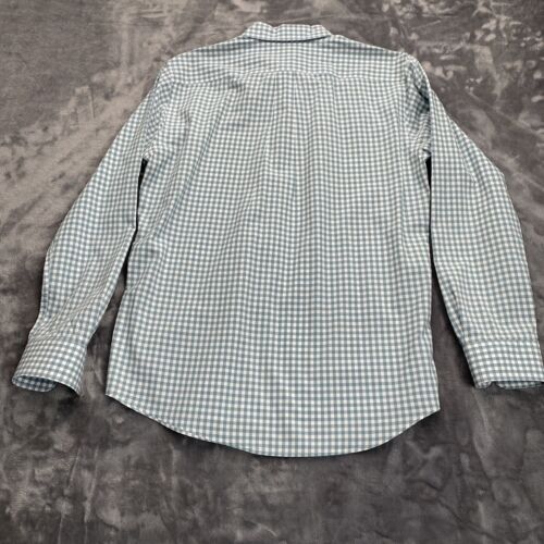 Uniqlo Button Down Green Gingham Men's Dress Shirt Size M