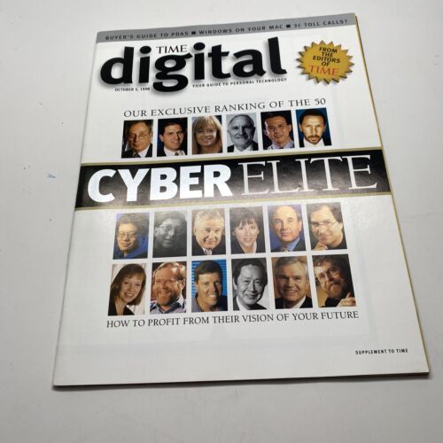 Time Digital Magazine Cyber Elite Bill Gates October 5 1998 M101