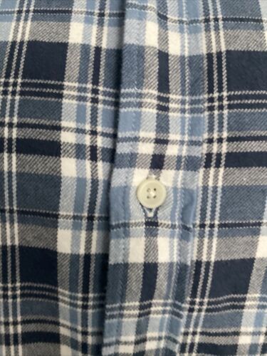 J Crew Mens Flannel Size L Blue NEW