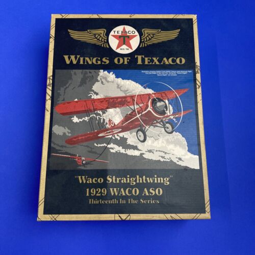 WINGS OF TEXACO "WACO STRAIGHTWING" 1929 WACO ASO BANK  #13 IN A SERIES 21564P