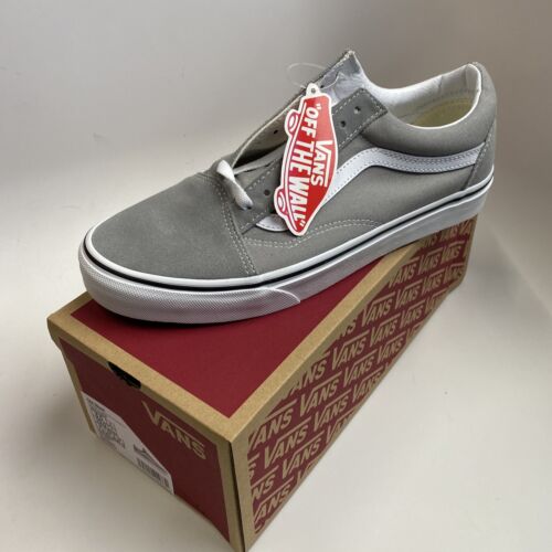 Vans Old Skool Drizzle/True White(Gray) Skate Shoe Mens Size 8.5 Wms 10