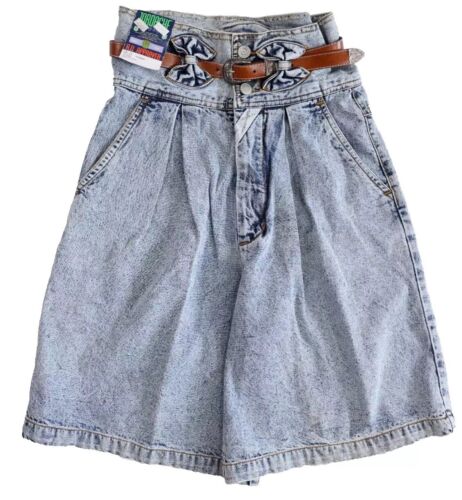 Vintage/Retro Jordache Denim Blue Jean High-Waisted Shorts Sz 7/8